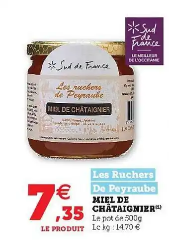 Hyper U Miel De Châtaignier offre