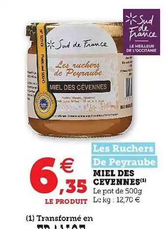 Hyper U Miel Des Cevennes offre