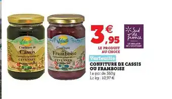 Hyper U Confiture De Cassis Ou Framboise offre
