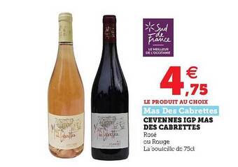 Hyper U Cevennes Igp Mas Des Cabrettes offre