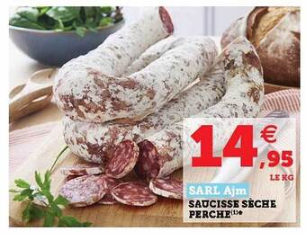 Hyper U Saucisse Sèche Perche offre