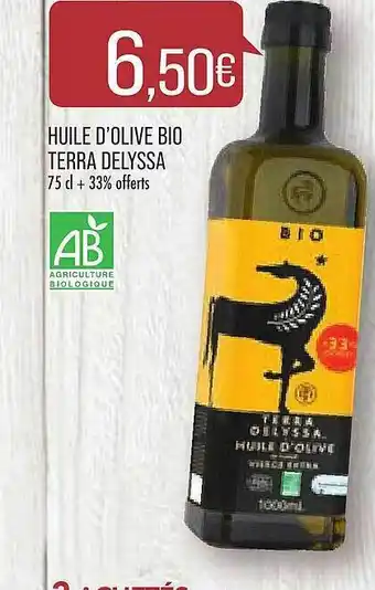 Match Huile D'olive Bio Terra Delyssa offre