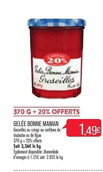 Match Gelée Bonne Maman offre