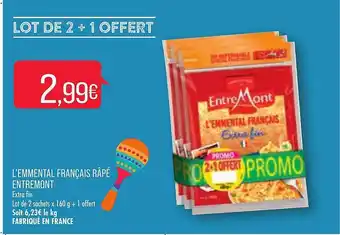Match L'emmental Français Râpé Entremont offre