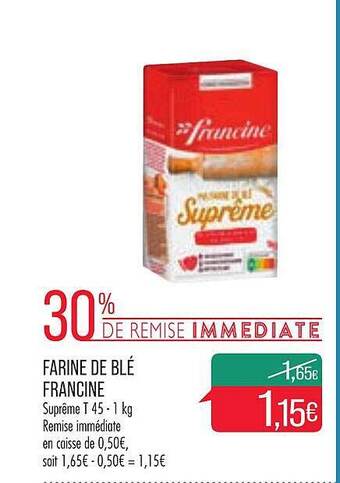 Match Farine De Blé Francine offre