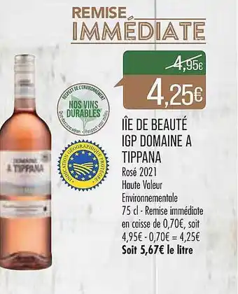 Match île De Beauté Igp Domaine à Tippana offre