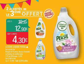 Match Lessive Liquide Persil offre