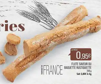 Match Flute Saveur Ou Baguette Rustiguette offre
