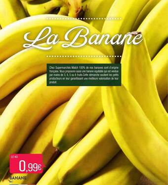 Match Banane offre