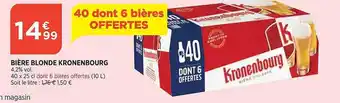 Match Bière Blonde Kronenbourg offre