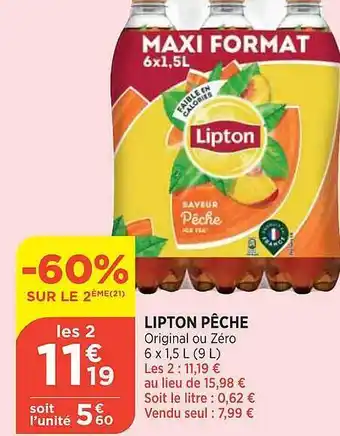 Maximarché Lipton Pêche offre