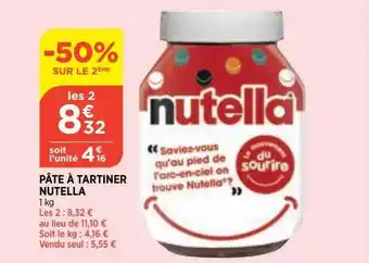 Bi1 Pâte à Tartiner Nutella offre