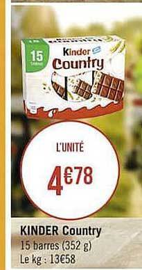 Casino Supermarchés Kinder Country offre