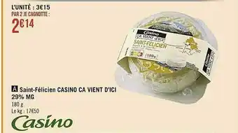 Saint-félicien Casino Ca Vient D'ici 29% Mg