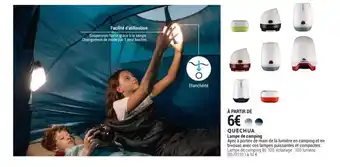 Decathlon QUECHUA lampe de camping offre