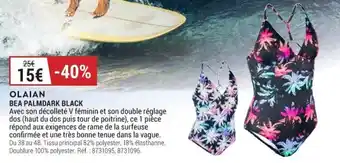 Decathlon OLAIAN bea palmdark black offre