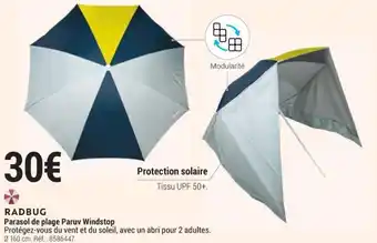 RADBUG parasol de plage paruv windstop
