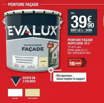 Brico Dépôt Peinture façade acrylique 10 L offre
