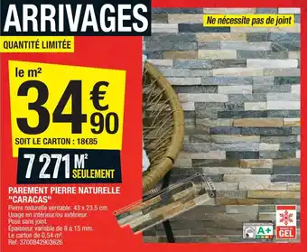 Brico Dépôt Parement pierre naturelle "caracas" offre