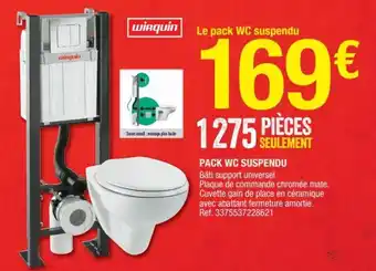 Brico Dépôt Pack WC suspendu offre