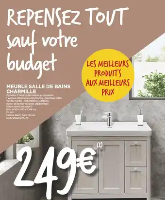 Bricomarché Meuble salle de bains charmille offre