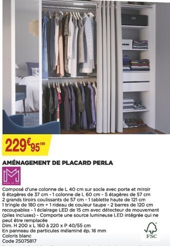 Aménagement de placard perla