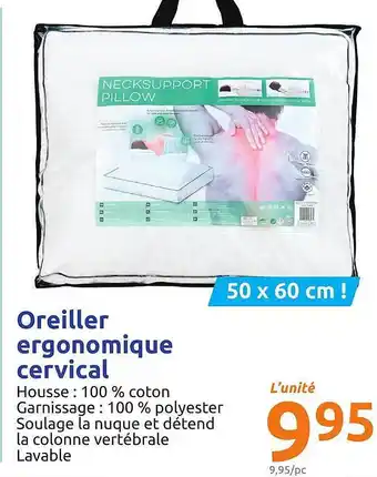 Action Oreiller Ergonomique Cervical offre