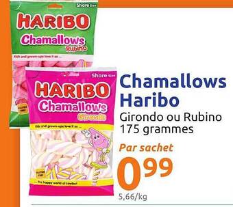 Action Chamallows Haribo offre