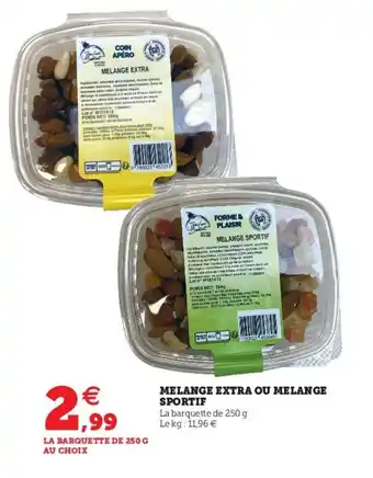 U Express Mélange Extra Ou Mélange Sportif offre