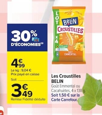 Carrefour Market Belin Les Croustilles offre