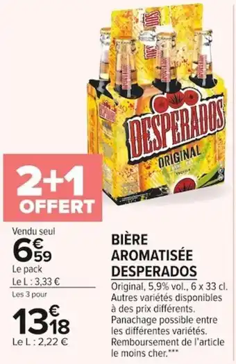 Carrefour Market Bière Aromatisée Desperados offre