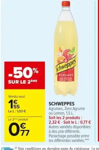 Carrefour Market Schweppes offre