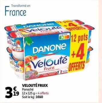 Auchan Velouté Fruix offre