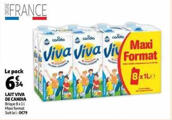Auchan Lait Viva De Candia offre