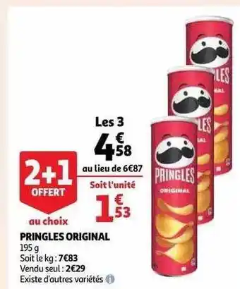 Auchan Pringles Original offre