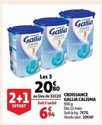 Auchan Croissance Gallia Calisma offre