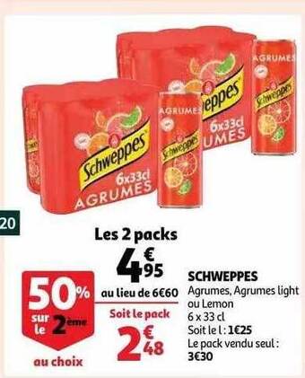 Auchan Schweppes offre