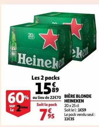 Bière Blonde Heineken