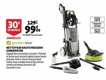 Auchan Nettoyeur Haute Pression Gardenstar offre