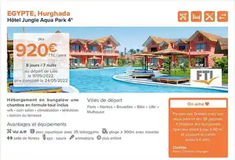 HĂŽtel Jungle Aqua Park 4*