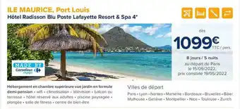 Carrefour Voyages Hôtel Radisson Blu Poste Lafayette Resort & Spa 4* offre