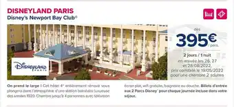 Carrefour Voyages Disney's Newport Bay Club offre