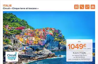Circuit «cinque Terre Et Toscane»