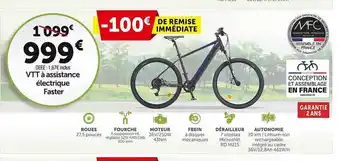 Roady Vtt à Assistance électrique Faster offre