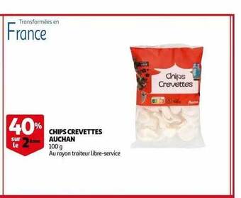 Auchan Chips Crevettes Auchan offre