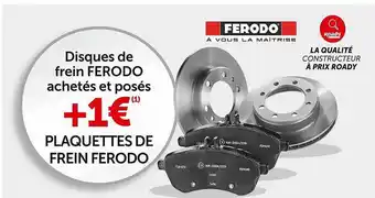 Disques De Frein Ferodo + Plaquettes De Frein Ferodo