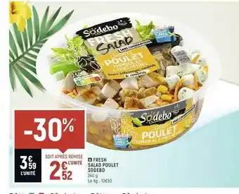 Spar Fresh Salad Poulet Sodebo offre