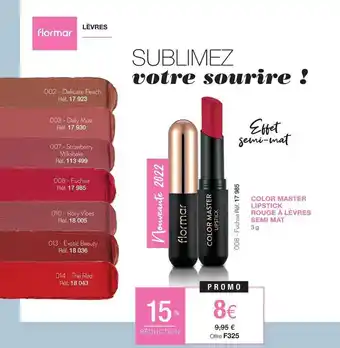 Stanhome Color Master Lipstick Rouge à Lèvres Semi Mat offre