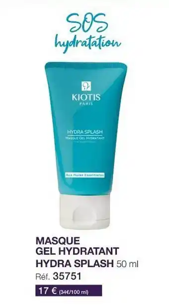 Stanhome Masque Gel Hydratant Hydra Splash offre