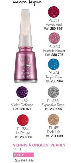 Stanhome Vernis à Ongles Pearly offre